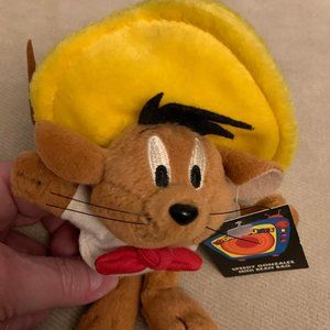 VTG 1999 SPEEDY GONZALES Looney Tunes WB Studio Stores Mini Bean Bag Plush